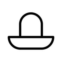 sombrero ícone vetor símbolo Projeto ilustração