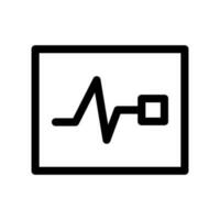 cardiograma ícone vetor símbolo Projeto ilustração