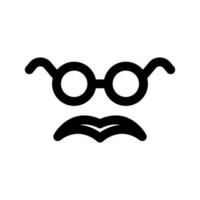 bigode ícone vetor símbolo Projeto ilustração