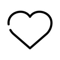 coração ícone vetor símbolo Projeto ilustração