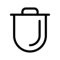 bin ícone vetor símbolo Projeto ilustração