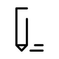 escrever linhas ícone vetor símbolo Projeto ilustração