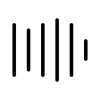 audio onda ícone vetor símbolo Projeto ilustração
