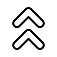 acima Setas; flechas ícone vetor símbolo Projeto ilustração