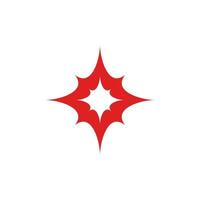 brilho explosão símbolo geométrico Projeto logotipo vetor