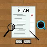 o negócio planejamento vetor. criativo análise e organização ilustração vetor