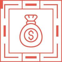 ícone de vetor de saco de dinheiro