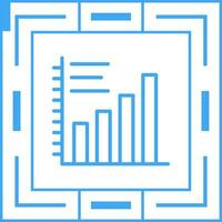 ícone de vetor de gráfico de barras