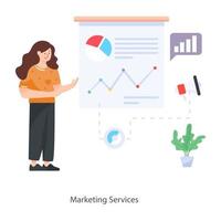 design de serviços de marketing vetor