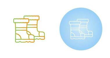 ícone de vetor de botas de chuva