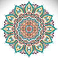 fundo de mandala floral vintage vetor