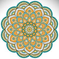 fundo de mandala floral vintage vetor