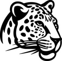 leopardo, minimalista e simples silhueta - vetor ilustração