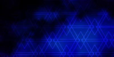 fundo de vetor azul escuro com linhas triângulos bela ilustração com triângulos no padrão de estilo da natureza para sites