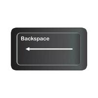 backspace botão ícone vetor