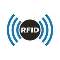 rádio frequência identificação ícone vetor