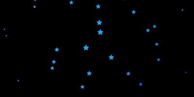 fundo vector azul escuro com estrelas pequenas e grandes ilustração colorida em estilo abstrato com padrão de estrelas gradientes para embrulhar presentes