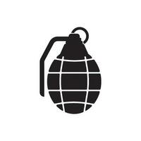 Grenade ícone logotipo vetor ilustração modelo Projeto.