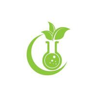 eco verde laboratório logotipo vetor ícone ilustração Projeto