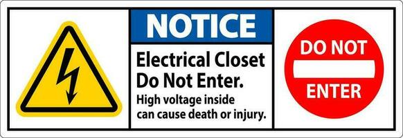 aviso prévio placa elétrico armário de roupa - Faz não digitar. Alto Voltagem dentro pode causa morte ou prejuízo vetor
