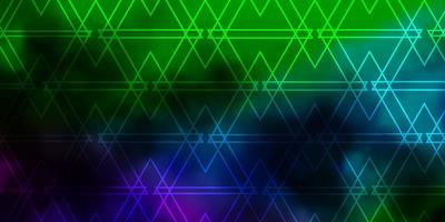 textura leve multicolor de vetor com ilustração abstrata moderna de estilo triangular com padrão de triângulos coloridos para sites