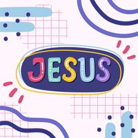 Vetor de letras de jesus