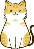ilustrações de personagens de desenhos animados de gato fofo vetor