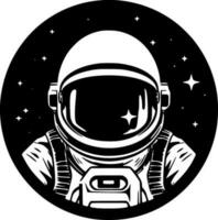 astronauta, Preto e branco vetor ilustração