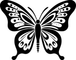 borboleta, Preto e branco vetor ilustração