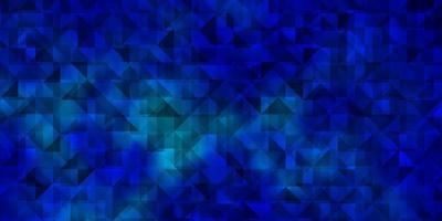 layout de vetor azul escuro com triângulos