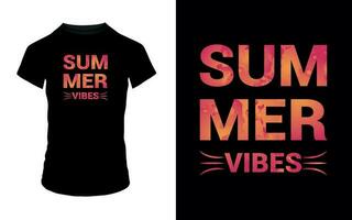 ''verão vibrações'' verão t camisa Projeto vetor