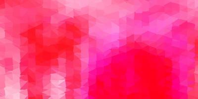 padrão poligonal de vetor rosa claro