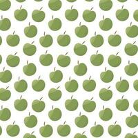 maçã verde fruta Comida fresco padronizar têxtil vetor