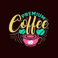 Prêmio café ilustração, melhor produtos vetor modelo. Alto Prêmio qualidade orgânico produtos.