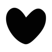 coração doodle. mão desenhado amor símbolo, fofa decorativo coração ícone. vetor