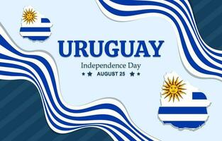 Uruguai independência dia fundo vetor