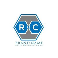 rc criativo minimalista polígono carta logotipo. rc único moderno plano abstrato vetor carta logotipo Projeto.