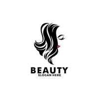 beleza logotipo salão e cabelo tratamento logotipo projeto, beleza mulher moda logotipo modelo vetor