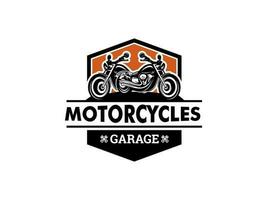 motocicleta vintage logotipo conceito isolado vetor ilustração