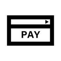 cartão pagar ícone. cartão Forma de pagamento método. vetor. vetor