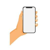 vetor ilustração do uma mão segurando uma Smartphone