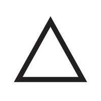 acima seta triângulo ou pirâmide linha arte vetor ícone para apps e sites.