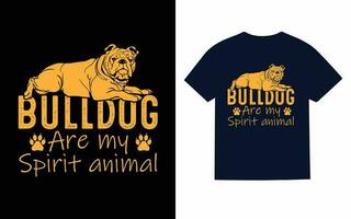 Inglês buldogue tipografia camiseta projeto, vetor