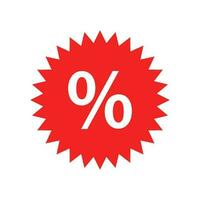 percentagem pop ícone. desconto e oferta. vetor. vetor