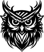 coruja - minimalista e plano logotipo - vetor ilustração