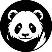 panda - Preto e branco isolado ícone - vetor ilustração