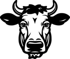 vaca - minimalista e plano logotipo - vetor ilustração