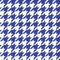 desatado Sombrio azul e branco houndstooth padronizar vetor