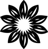 flor - minimalista e plano logotipo - vetor ilustração