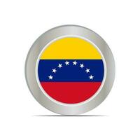 a nacional bandeira do Venezuela é isolado dentro oficial cores. vetor
